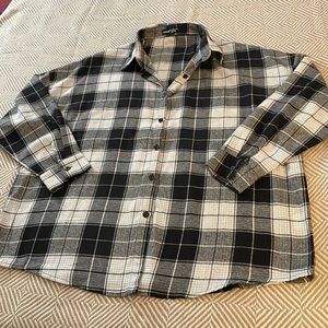 Shein plaid shirt sz L